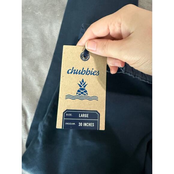 NWT Chubbies Men Originals Stretch Twill Pant Faded Navy Pants Size Large 30” - Picture 4 of 8